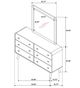 Coaster® Robyn Dark Walnut Dresser with Mirror-3