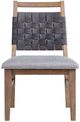 Intercon Oslo Gray/Weathered Chestnut Dining Side Chair-2