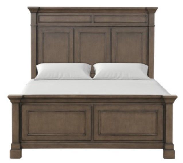 Furniture of America® Huddersfield Dark Walnut Queen Panel Bed-1
