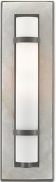 Currey & Company Bagno Bruneau Natural Alabaster/Oil Rubbed Bronze/White Wall Sconce-1