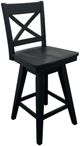 Intercon Black X Top Bucket Barstool-0