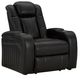 Signature Design by Ashley® Caveman Den Midnight Power Recliner with Adjustable Headrest-0