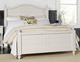 LM Co Home by Vaughan-Bassett Scotsman Cream Queen Post Arched Bed with Post Plank Footboard-0