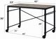 ACME Furniture Oklarth Black/Rustic Oak Writing Desk-2