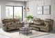 Elements International Sorrento Brown Power Reclining Sofa-2