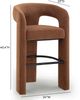 TOV Furniture Malone Rust Chenille Bar Stool-2