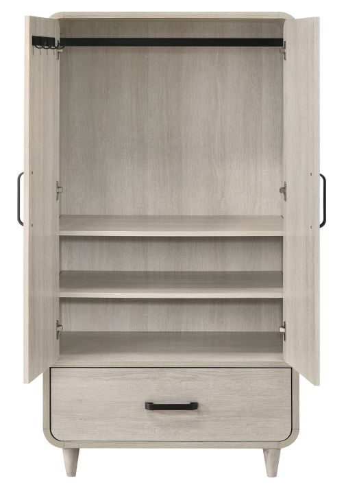 Crown Mark Nyomi White Armoire-4