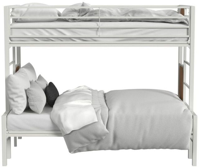 Intercon Midtown Youth White/Monarca Youth Twin Over Full Bunk Bed-1