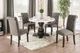 Furniture of America® Elfredo 5-Piece Antique Black/Gray/White Round Dining Table Set-1