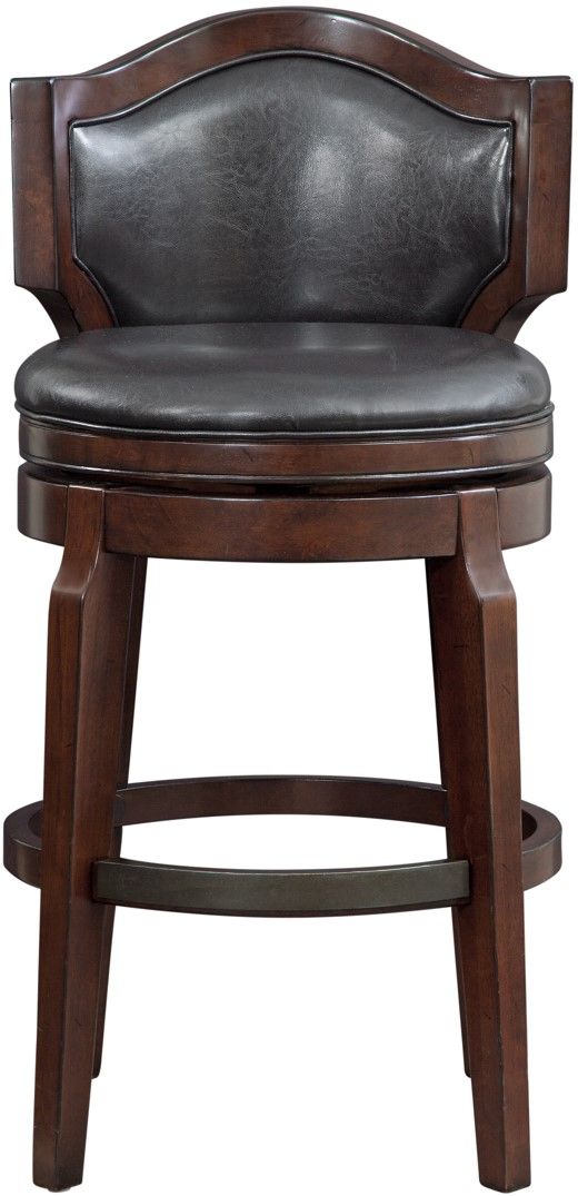 Steve Silver Co. Jasper Black/Brown Swivel Bar Stool-1
