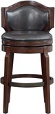 Steve Silver Co. Jasper Black/Brown Swivel Bar Stool-1