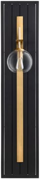 Crestview Collection Halston Black/Gold Wall Sconce-2