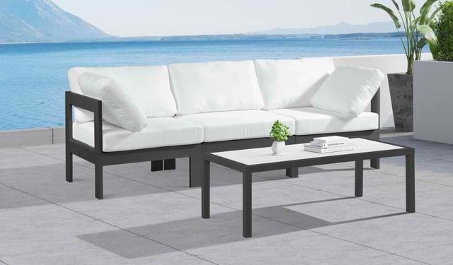 Meridian Furniture Nizuc White Outdoor Patio Modular Sofa-4