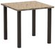 Homecrest™ Outdoor Living Customizable Slate Aluminum/Stone Square Outdoor Bar Table with Hole-0