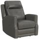 Flexsteel® Maxwell Cinder Gray Power Gliding Recliner with Power Headrest and Lumbar-0