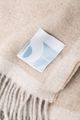Blu Sleep Linen Alpina Beige One Size Throw Blanket-1