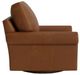 Bassett® Furniture Customizable Benchmade Premier Leather Panel Arm Swivel Chair-2