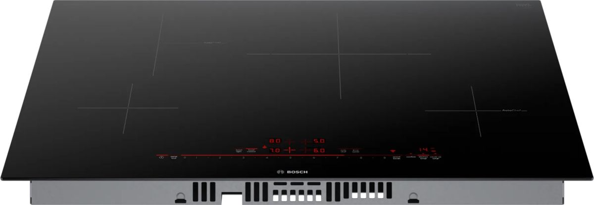 Bosch - 800 Series 30" Built-In Electric Induction Cooktop with 4 elements, HomeConnect and Frameless Design - Black - Thumbnail 3