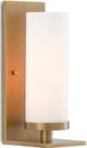 Currey & Company Bagno Bournemouth Antique Brass/Opaque White Wall Sconce-0