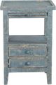 Sunny Designs™ Marina Sea Grass 2-Drawer Side Table with Lower Shelf-2