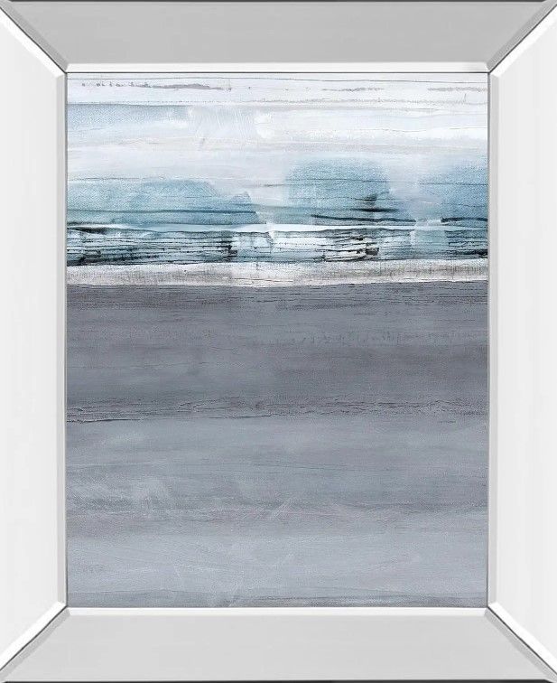 Classy Art Snowy Tracks by Sims Mirror Framed Wall Art-1