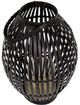 A & B Home Black Bamboo Lantern-1