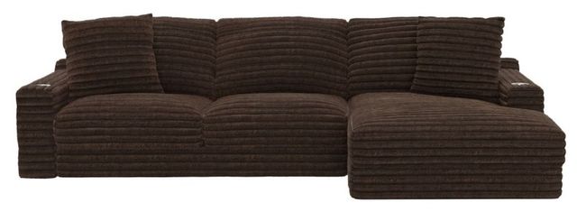 Jackson Furniture Comfrey 2-Piece Chocolate Right-Arm Facing Sofa Sectional and Chaise-2