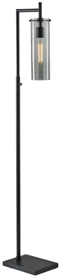 Adesso® Dalton 1 Light Black Floor Lamp-0
