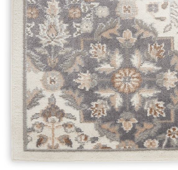 Nourison Home™ Elation Ivory Gray 5'x7' Style 4 Area Rug-3