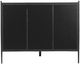 Four Hands Xander Black Iron/Savoy Parchment Queen Panel Bed-3