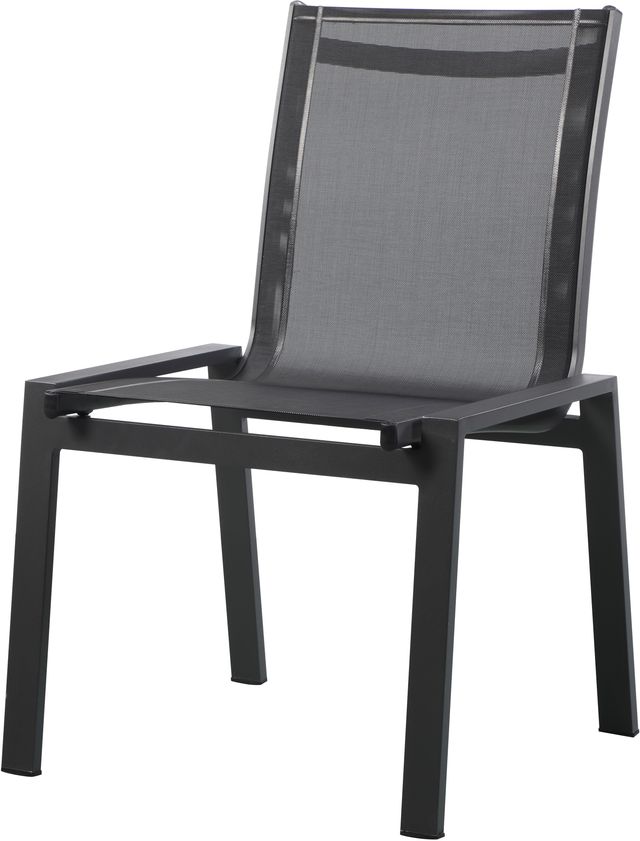 Meridian Furniture Nizuc 2-Piece Black Outdoor Patio Mesh Dining Chairs-0
