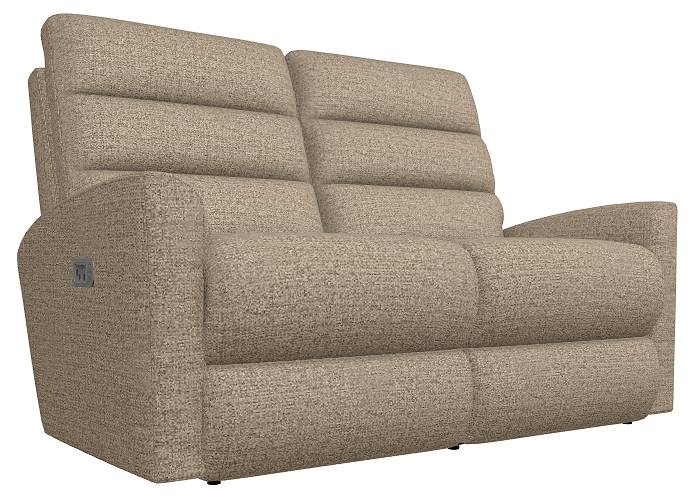 La-Z-Boy® Liam Fawn Power Wall Reclining Loveseat with Headrest