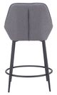 Zuo® Modern Vila Gray Counter Stool-3