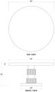 Elizabeth Ann Home Kenzie Sandbar Round Dining Table-2