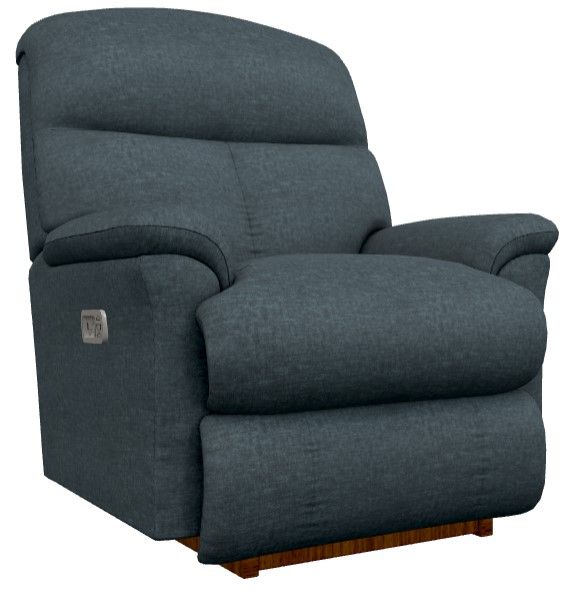 La-Z-Boy® Reed Navy Power Rocking Recliner with Headrest-0