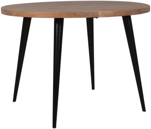 Jofran Inc. Prelude Suede Round Dining Table with Black Base-0