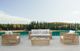 VIG Furniture Renava Ko Tao 4-Piece Brown/White Wicker Outdoor Sofa Set-2