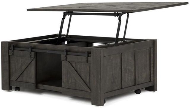 Magnussen Home® Garrett Weathered Charcoal Lift Top Cocktail Table-0
