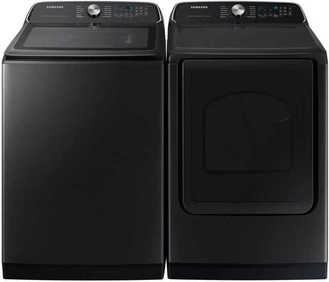 Samsung Brushed Black Laundry Pair-9