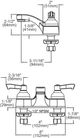 Elkay Chrome 4" Centerset Exposed Deck Faucet with Pop-up Drain-1
