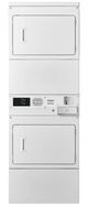 Whirlpool® Commercial 7.4 Cu. Ft. White Commercial Stacked Vented Electric Dryer Coin Drop Stack-0