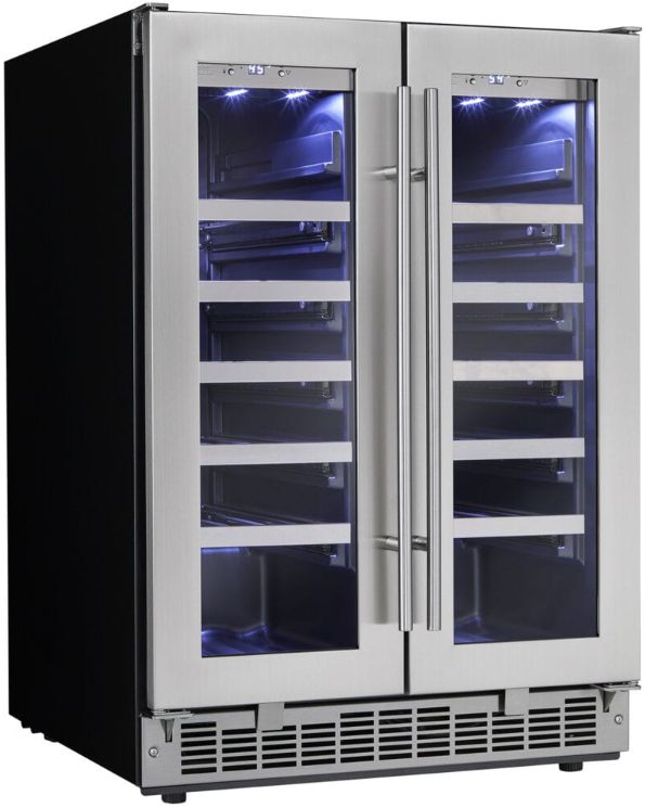 Silhouette® Pro Napa 24” 4.7 Cu. Ft. Stainless Steel Built-In Wine Cellar-1