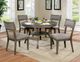 Furniture of America® Leeds Gray Round 48" Dining Table-1