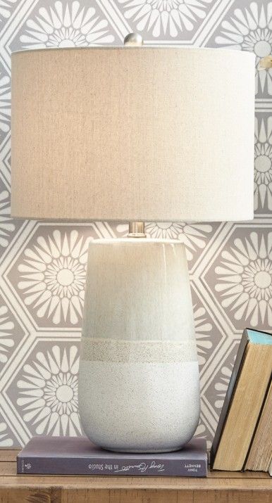 Signature Design by Ashley® Shavon Beige/White Table Lamp-2