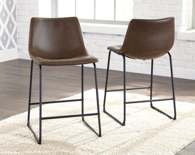 Signature Design by Ashley® Centiar 2-Piece Brown Bar Stool Set-1