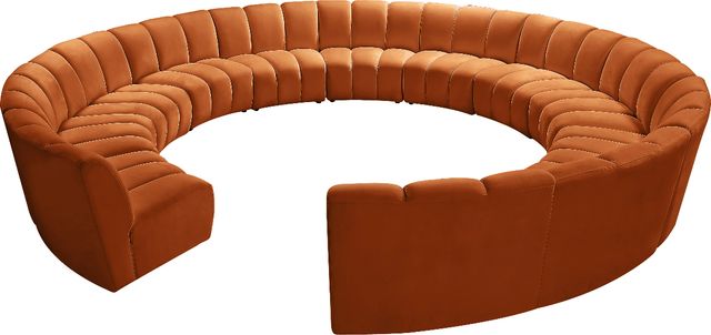 Meridian Furniture Infinity 12-Piece Cognac Modular Sectional-1