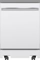 GE® 24" White Portable Dishwasher with Sanitize Cycle-0