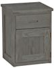 Crate Designs™ Furniture Graphite 30" Tall Nightstand with Lacquer Finish Top Only-0