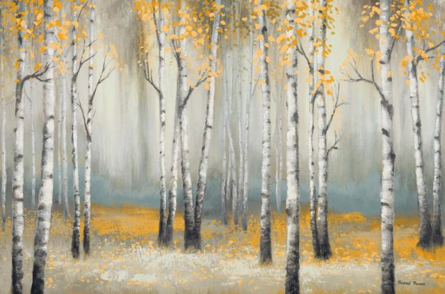 Classy Art Golden September Birch by Michael Marcon Wall Art-0