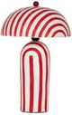 TOV Furniture Maiori Red Striped Table Lamp-0